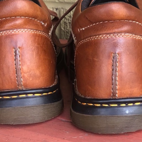 Men's / Unisex Dr. Martens Vintage Brown Leather Shoes / Low Boots 10/11 - Picture 5 of 8